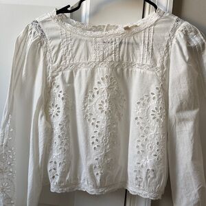 Sezane Enea Blouse Ecru - Size 6
